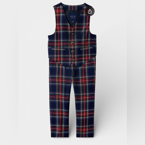 Janie and Jack Plaid Vest and Pants Set - Picture 7 of 7